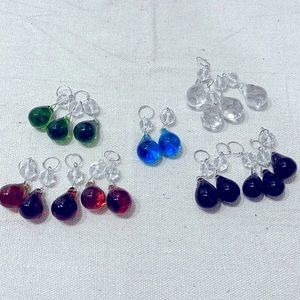 Vintage glass  crystal chandelier beads